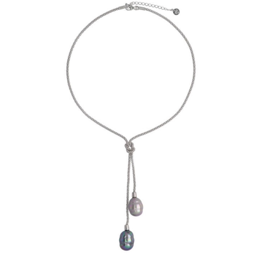 🌺 Genuine Majorica 1890 Silver With Tender Barroque Gray & Nuage Pearls